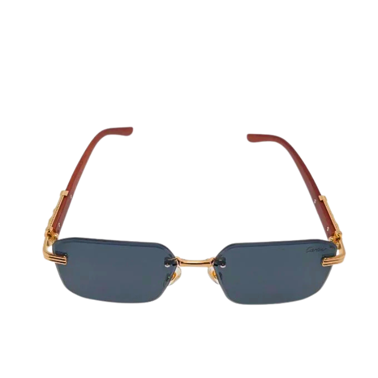 Rimless With Black Shades