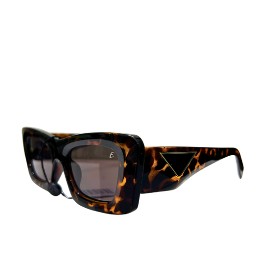 Bold Tortoise Square Sunglasses