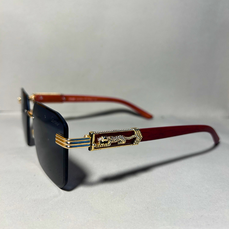Rimless With Black Shades
