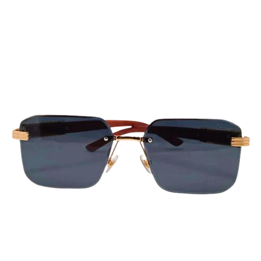 Rimless With Black Shades