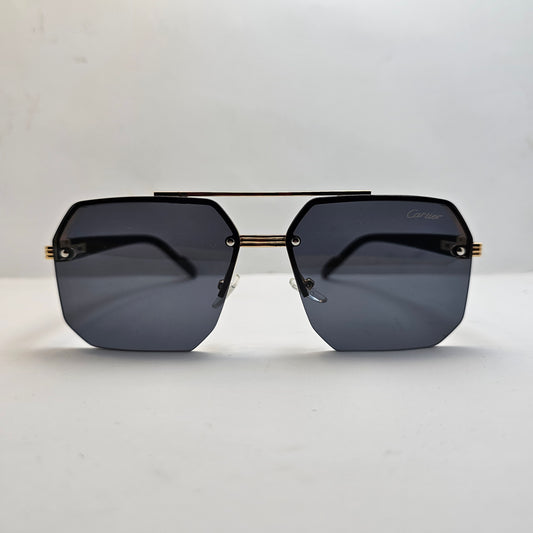 Geometric Rimless Sunglasses