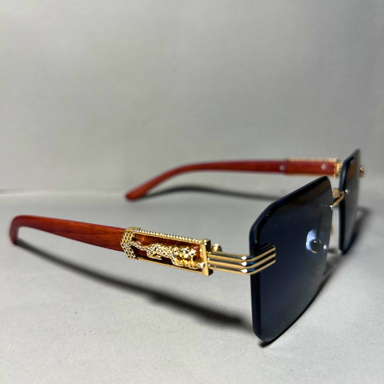 Rimless With Black Shades