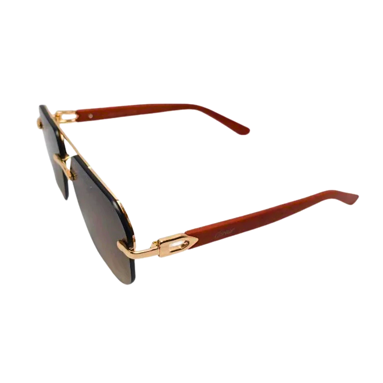 Gradient Rimless Sunglasses